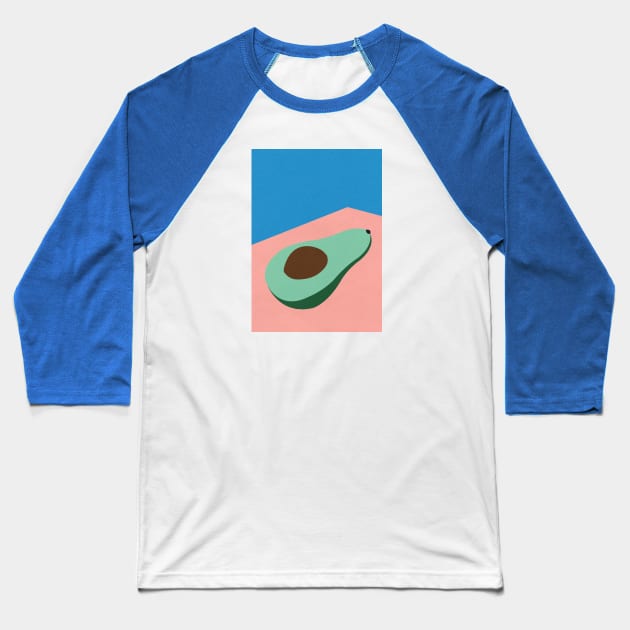 Avocado Baseball T-Shirt by Rosi Feist